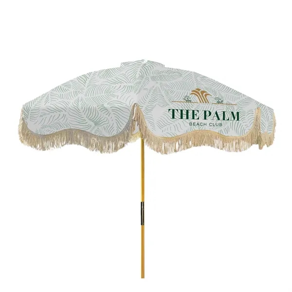 Bring charm to any outdoor event with this fringed market umbrella.... from ASI 87188 Showdown Displays