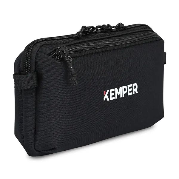 9" x 2" cord management pouch with 4 cord ties, interior... from ASI 56070 Gemline / Gemline®