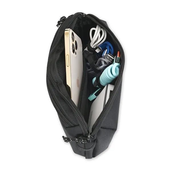 9" x 2" cord management pouch with 4 cord ties, interior... from ASI 56070 Gemline / Gemline®