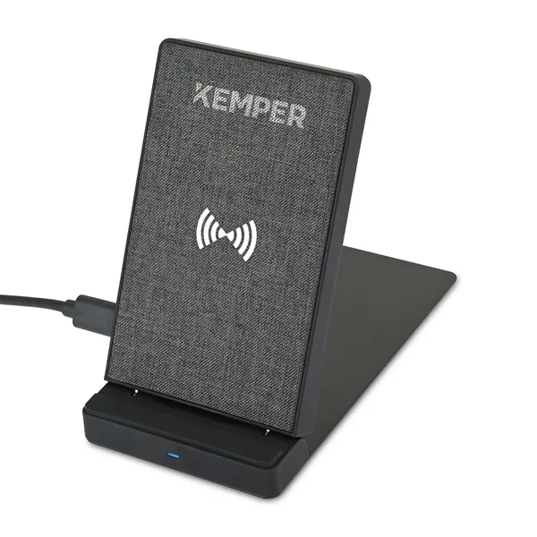 Wireless desktop charger with fabric finish and collapsible construction.... from ASI 56070 Gemline / Gemline®