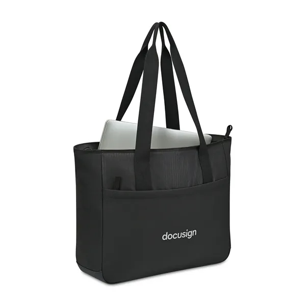 16" laptop tote bag with stretch mesh pockets, zip compartments and... from ASI 56070 Gemline / Gemline®
