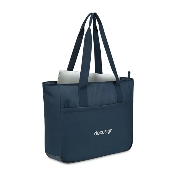 16" laptop tote bag with stretch mesh pockets, zip compartments and... from ASI 56070 Gemline / Gemline®