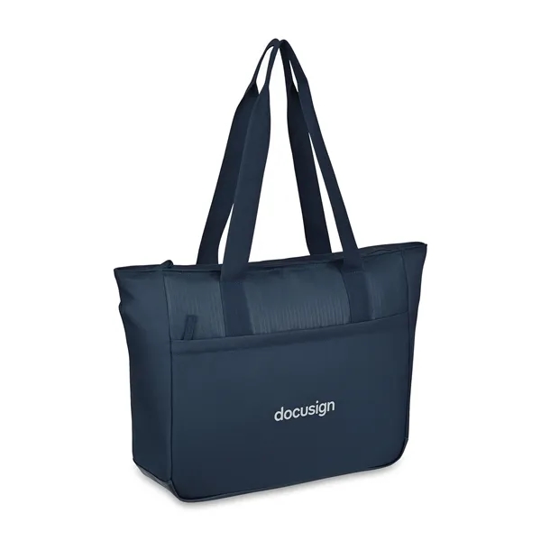 16" laptop tote bag with stretch mesh pockets, zip compartments and... from ASI 56070 Gemline / Gemline®