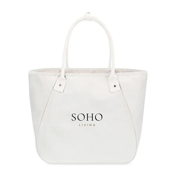 Cotton canvas carry-all tote bag with snap hook closure and removable... from ASI 56070 Gemline / Gemline®