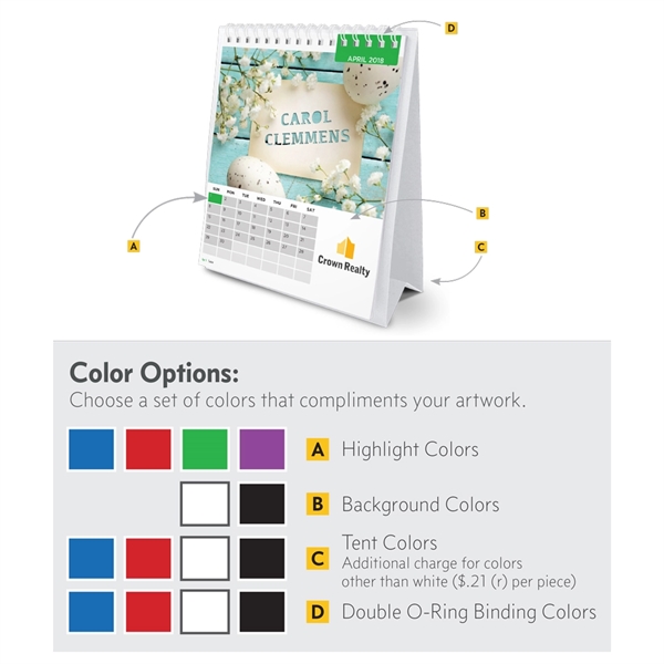 This 12 month tall flip calendar includes high quality photos crafted... from ASI 39850 The Bentcil Company / Bentcils™