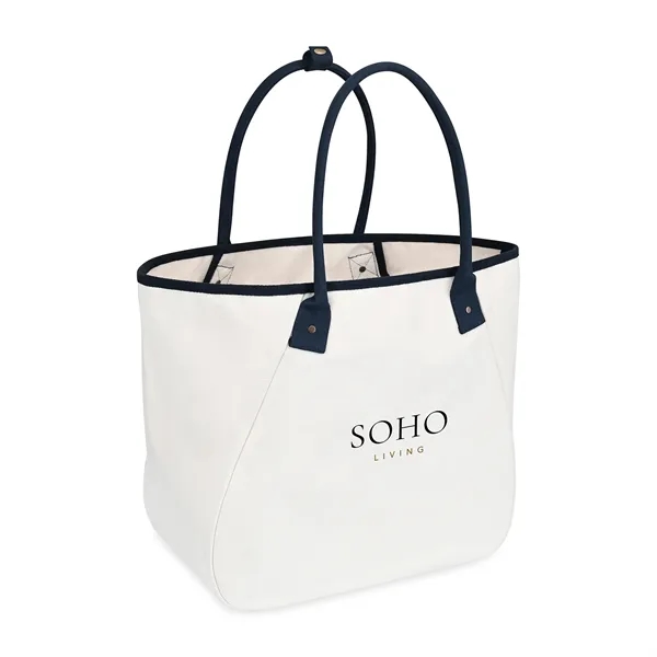 Cotton canvas carry-all tote bag with snap hook closure and removable... from ASI 56070 Gemline / Gemline®