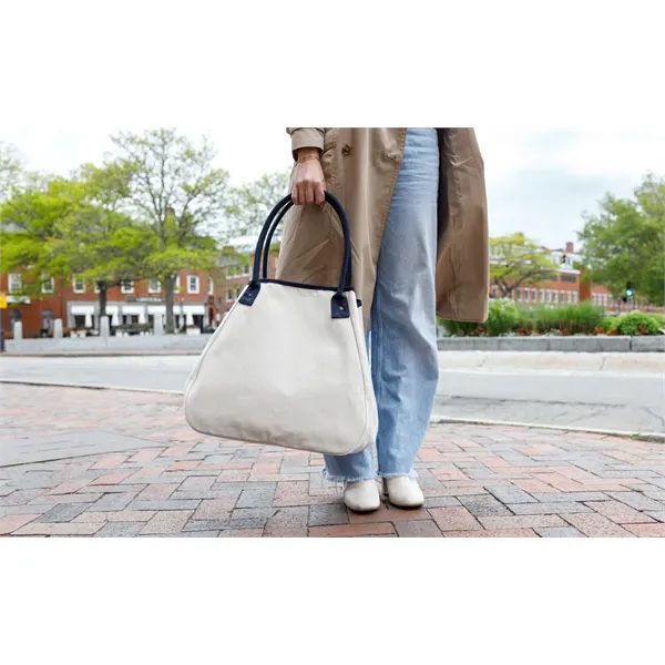 Cotton canvas carry-all tote bag with snap hook closure and removable... from ASI 56070 Gemline / Gemline®