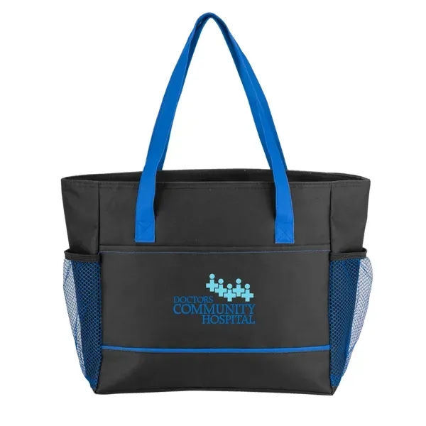 Cooler bag with neon accents, heat-sealed PEVA lining, mesh pockets and... from ASI 88060 Snugz/USA Inc / Sweda®