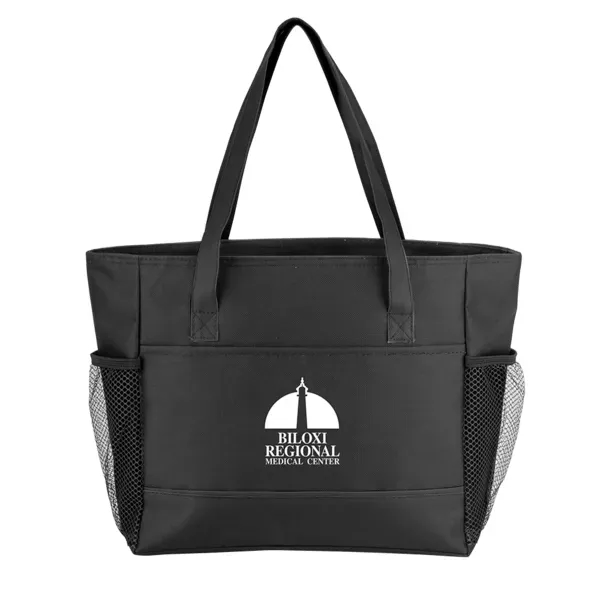 Cooler bag with neon accents, heat-sealed PEVA lining, mesh pockets and... from ASI 88060 Snugz/USA Inc / Sweda®