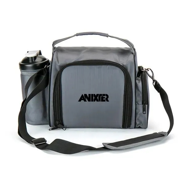 Meal prep cooler bag with a large front opening, a bottle,... from ASI 88060 Snugz/USA Inc / Sweda®