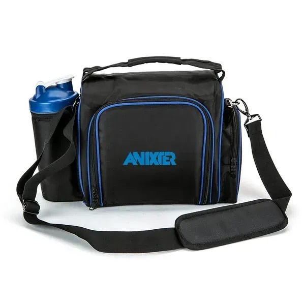 Meal prep cooler bag with a large front opening, a bottle,... from ASI 88060 Snugz/USA Inc / Sweda®