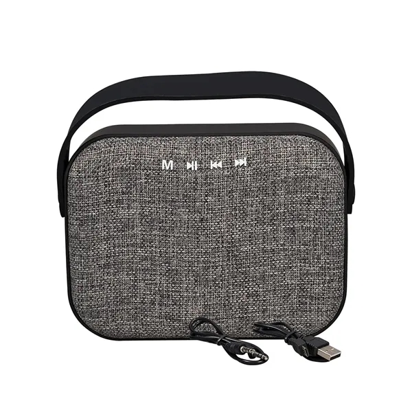 Large wireless speaker featuring heathered fabric front panel.... from ASI 79530 Prime Line
