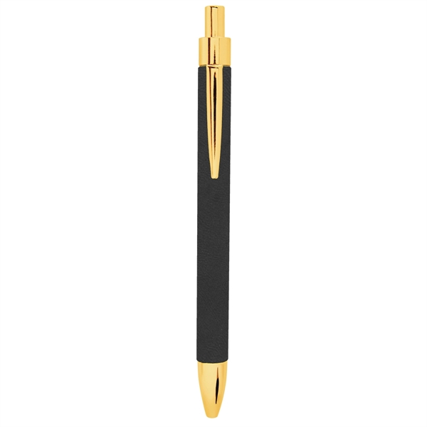 5 5/16" pen made of stainless steel and black leatherette with... from ASI 74601 Calico