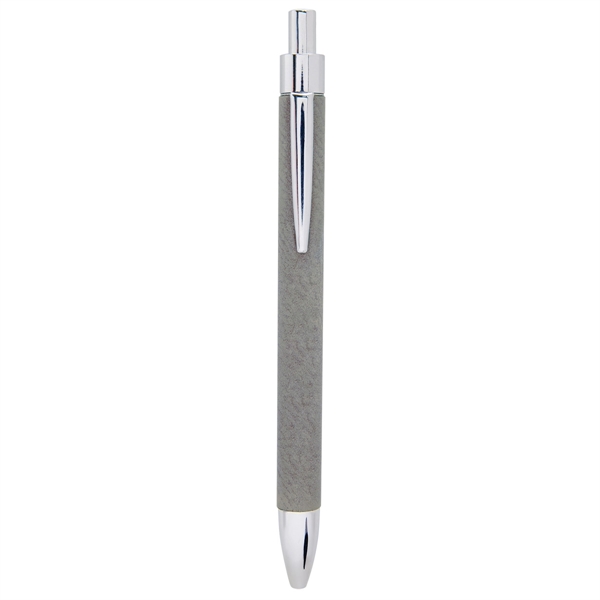 5 5/16" pen made of stainless steel and gray leatherette with... from ASI 74601 Calico