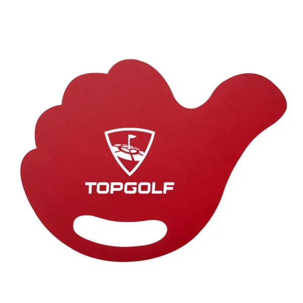 Hand-shaped hand fan made of PP material in bold colors with... from ASI 88060 Snugz/USA Inc / Sweda®