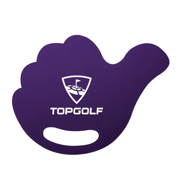 Hand-shaped hand fan made of PP material in bold colors with... from ASI 88060 Snugz/USA Inc / Sweda®