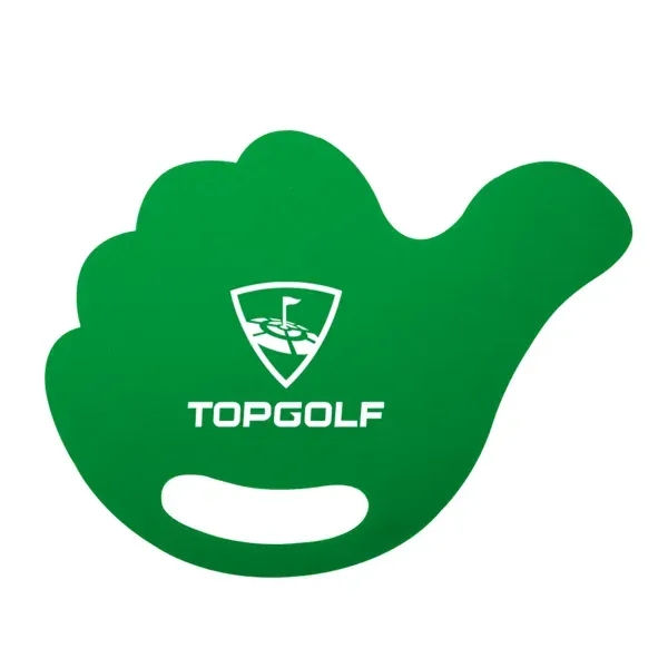 Hand-shaped hand fan made of PP material in bold colors with... from ASI 88060 Snugz/USA Inc / Sweda®