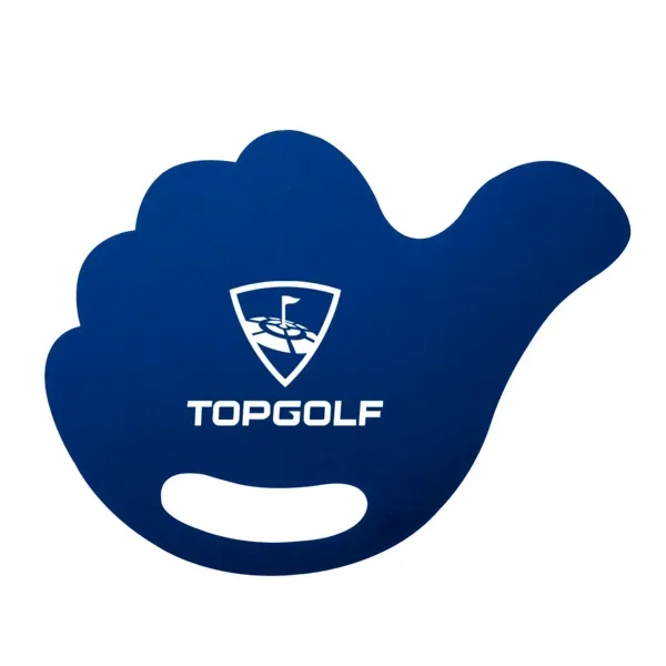 Hand-shaped hand fan made of PP material in bold colors with... from ASI 88060 Snugz/USA Inc / Sweda®