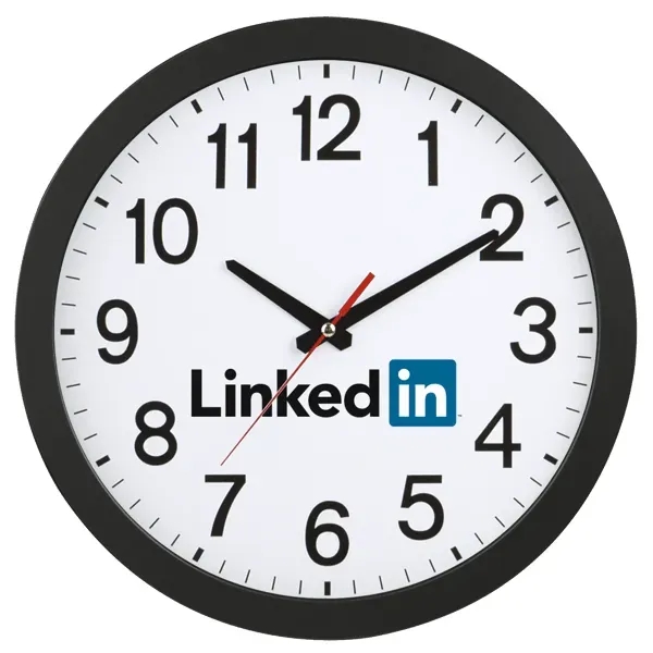 11 7/8" x 1 1/2" wall clock offered in black or... from ASI 88060 Snugz/USA Inc / Sweda®