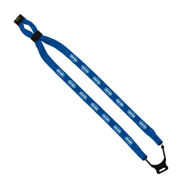 1/2" dual-use cotton trade show lanyard and eyewear retainer.... from ASI 88060 Snugz/USA Inc / SnugZ USA®
