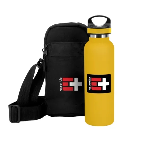 Gift set with a 20 oz. double wall, vacuum insulated bottle,... from ASI 88060 Snugz/USA Inc