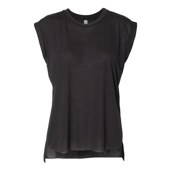 Women's Flowy Muscle Tee with Rolled Cuffs... from ASI 84358 S&S Activewear
