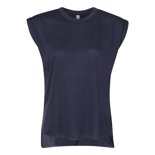 Women's Flowy Muscle Tee with Rolled Cuffs... from ASI 84358 S&S Activewear