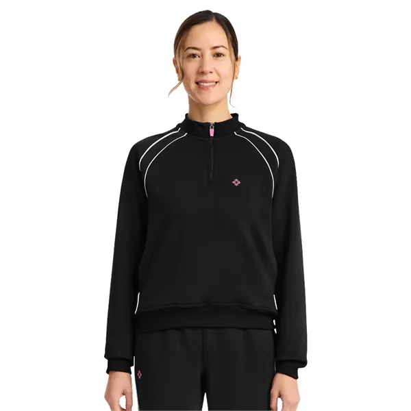 Med Couture - MC AMP - Women's 2-Pocket Scuba Half-Zip Ja...... from ASI 86018 Scrub Authority