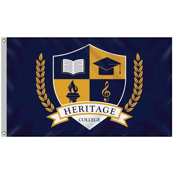 3' x 5' Digitally Printed Outdoor Spun Polyester Single Reverse Double... from ASI 80228 Quinn