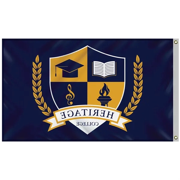 3' x 5' Digitally Printed Outdoor Spun Polyester Single Reverse Double... from ASI 80228 Quinn