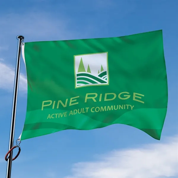 3' x 5' Digitally Printed Outdoor Spun Polyester Single Reverse Double... from ASI 80228 Quinn