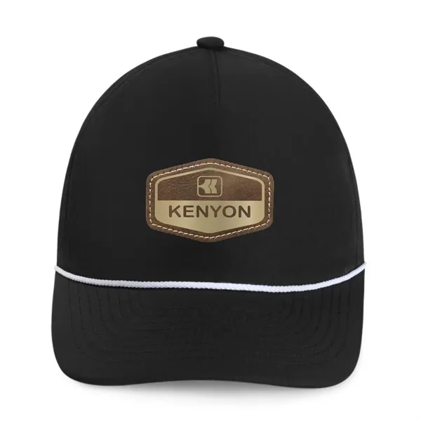 Imperial 5054U 5-Panel The Harrison performance rope cap with leatherette patch... from ASI 74601 Calico