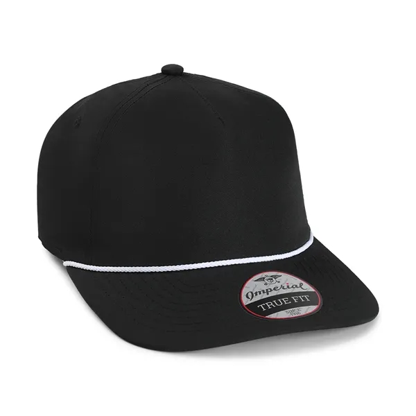 Imperial 5054U 5-Panel The Harrison performance rope cap with leatherette patch... from ASI 74601 Calico