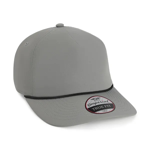 Imperial 5054U 5-Panel The Harrison performance rope cap with leatherette patch... from ASI 74601 Calico