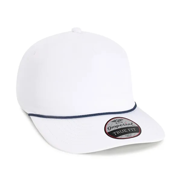 Imperial 5054U 5-Panel The Harrison performance rope cap with leatherette patch... from ASI 74601 Calico