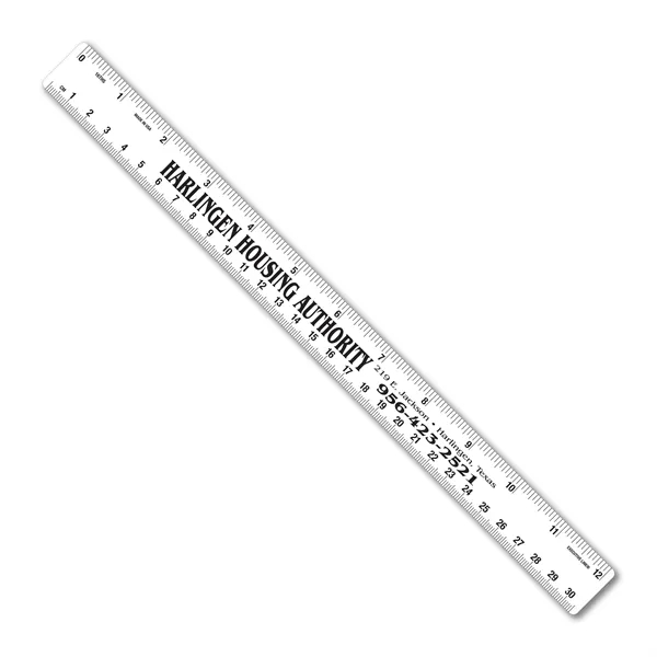 12 inch .020 flexible PVC ruler with general scales. Printed four... from ASI 53430 Executive Line / Executive Line®