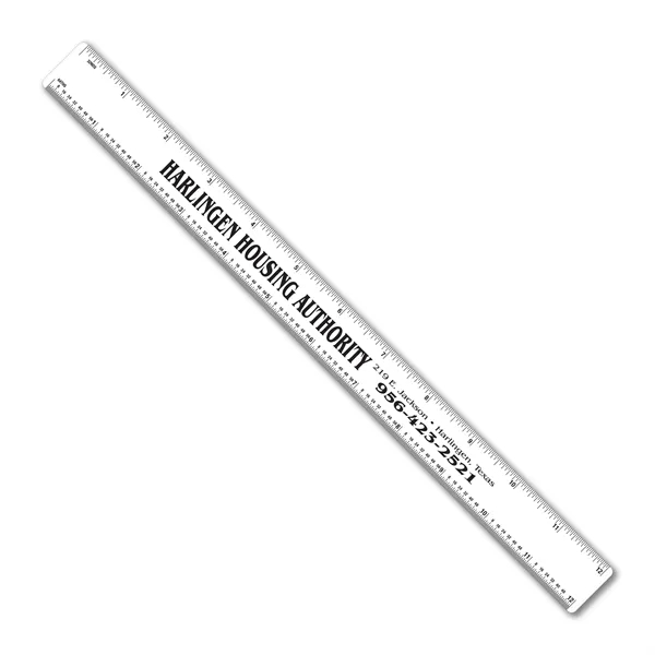 12 inch .020 flexible PVC ruler with general scales. Printed four... from ASI 53430 Executive Line / Executive Line®
