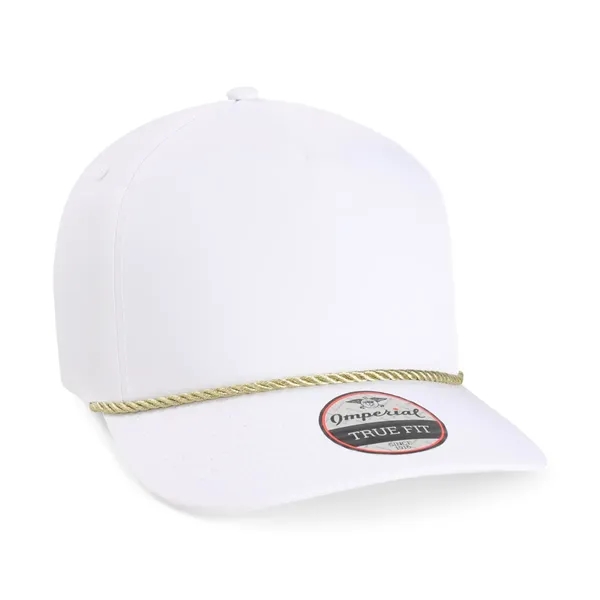 Imperial 5054 5-Panel Wrightson performance rope cap with leatherette patch or... from ASI 74601 Calico