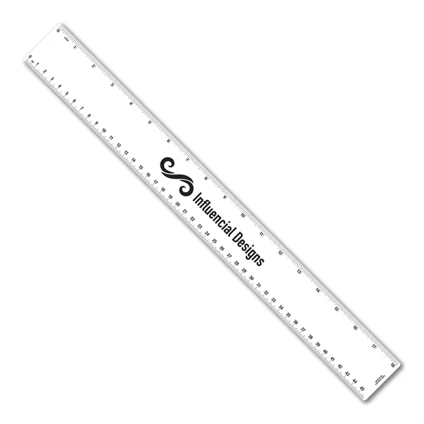 18 inch .020 flexible PVC ruler with general scales. Printed four... from ASI 53430 Executive Line / Executive Line®