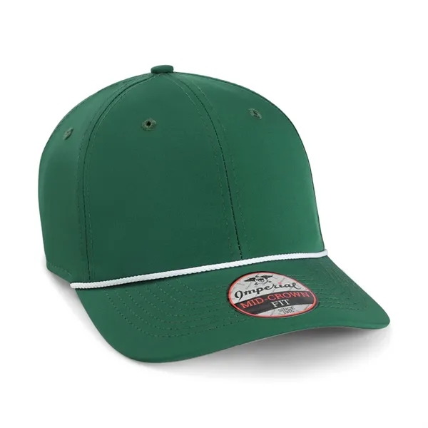 Imperial 7054 6-Panel Wingman performance rope cap with leatherette patch or... from ASI 74601 Calico