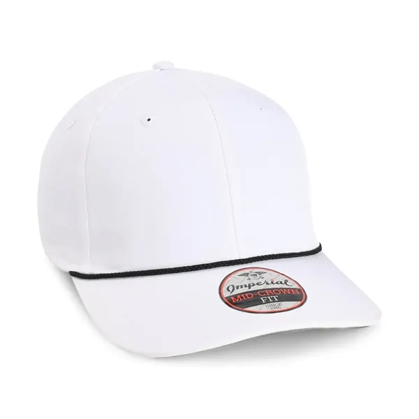 Imperial 7054 6-Panel Wingman performance rope cap with leatherette patch or... from ASI 74601 Calico