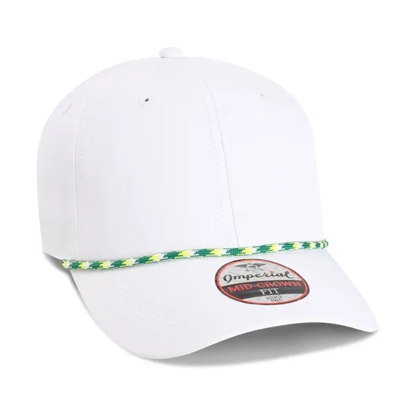 Imperial 7054 6-Panel Wingman performance rope cap with leatherette patch or... from ASI 74601 Calico