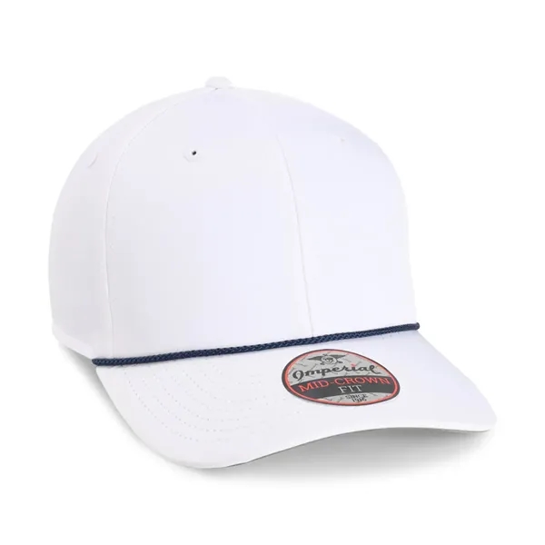 Imperial 7054 6-Panel Wingman performance rope cap with leatherette patch or... from ASI 74601 Calico