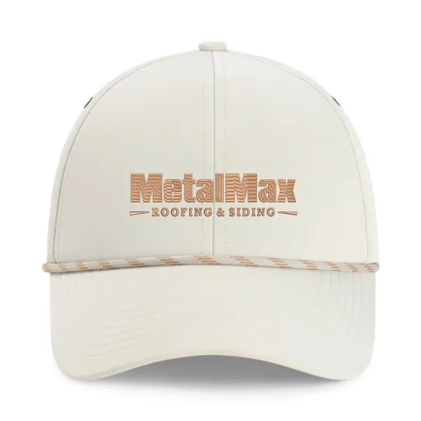 Imperial 6054 6-Panel Habanero performance rope cap with leatherette patch or... from ASI 74601 Calico