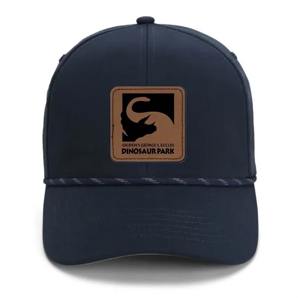 Imperial 6054 6-Panel Habanero performance rope cap with leatherette patch or... from ASI 74601 Calico