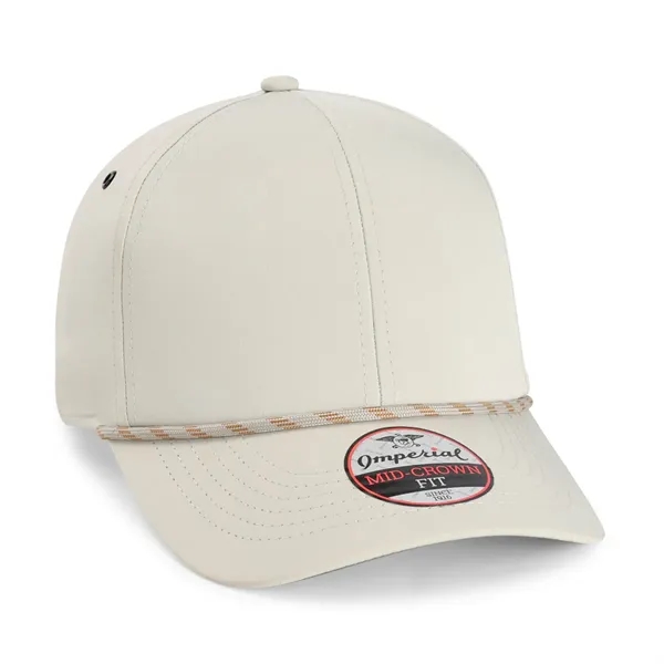 Imperial 6054 6-Panel Habanero performance rope cap with leatherette patch or... from ASI 74601 Calico