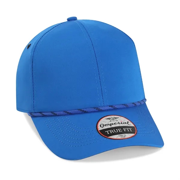 Imperial 6054 6-Panel Habanero performance rope cap with leatherette patch or... from ASI 74601 Calico