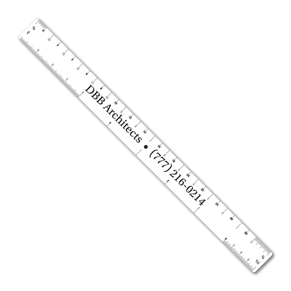 12 inch .020 flexible PVC ruler with architect or engineer scales.... from ASI 53430 Executive Line / Executive Line®
