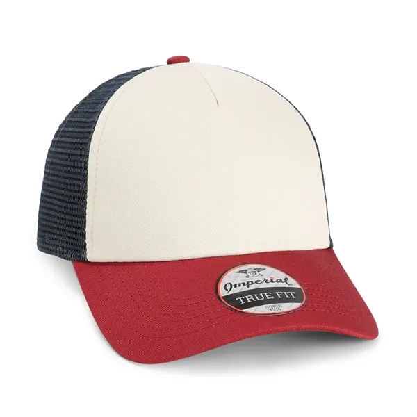 Imperial 1287 5-Panel North Country Trucker Hat with leatherette patch or... from ASI 74601 Calico