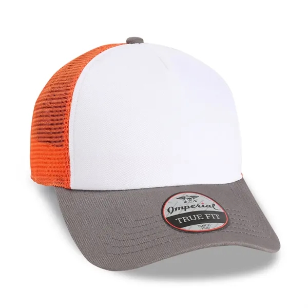 Imperial 1287 5-Panel North Country Trucker Hat with leatherette patch or... from ASI 74601 Calico